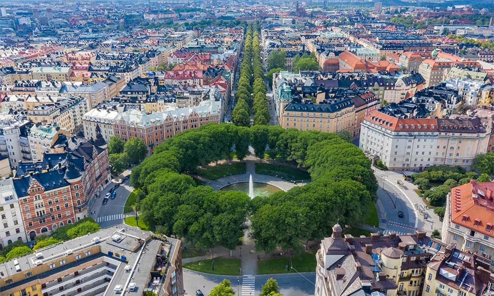 Utsikt över Karlaplan